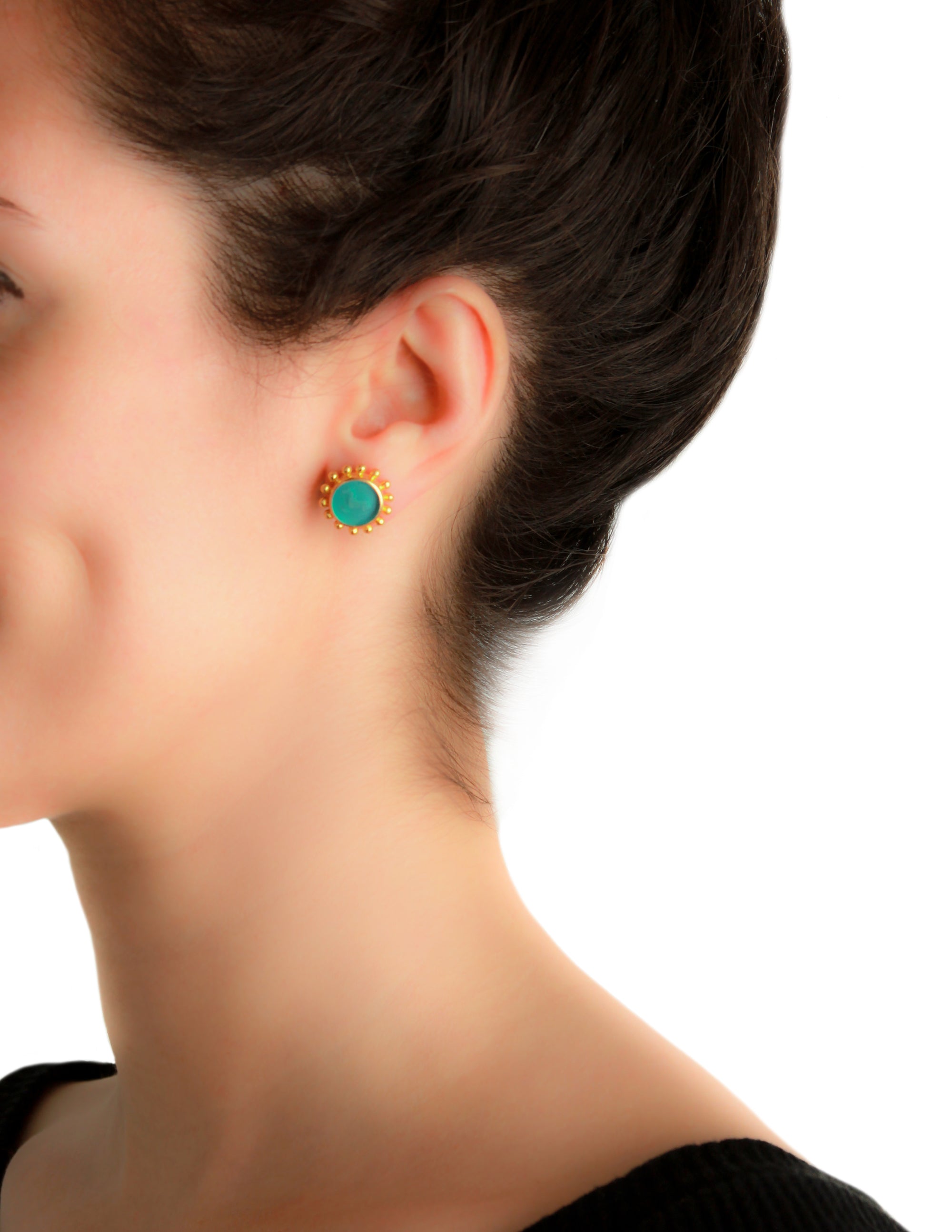Crystal 'Tiny Horse' Stud Earrings