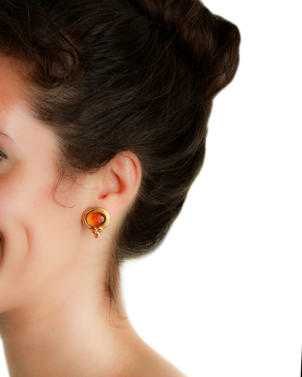 Bronze 'Cab Equestrian' Earrings