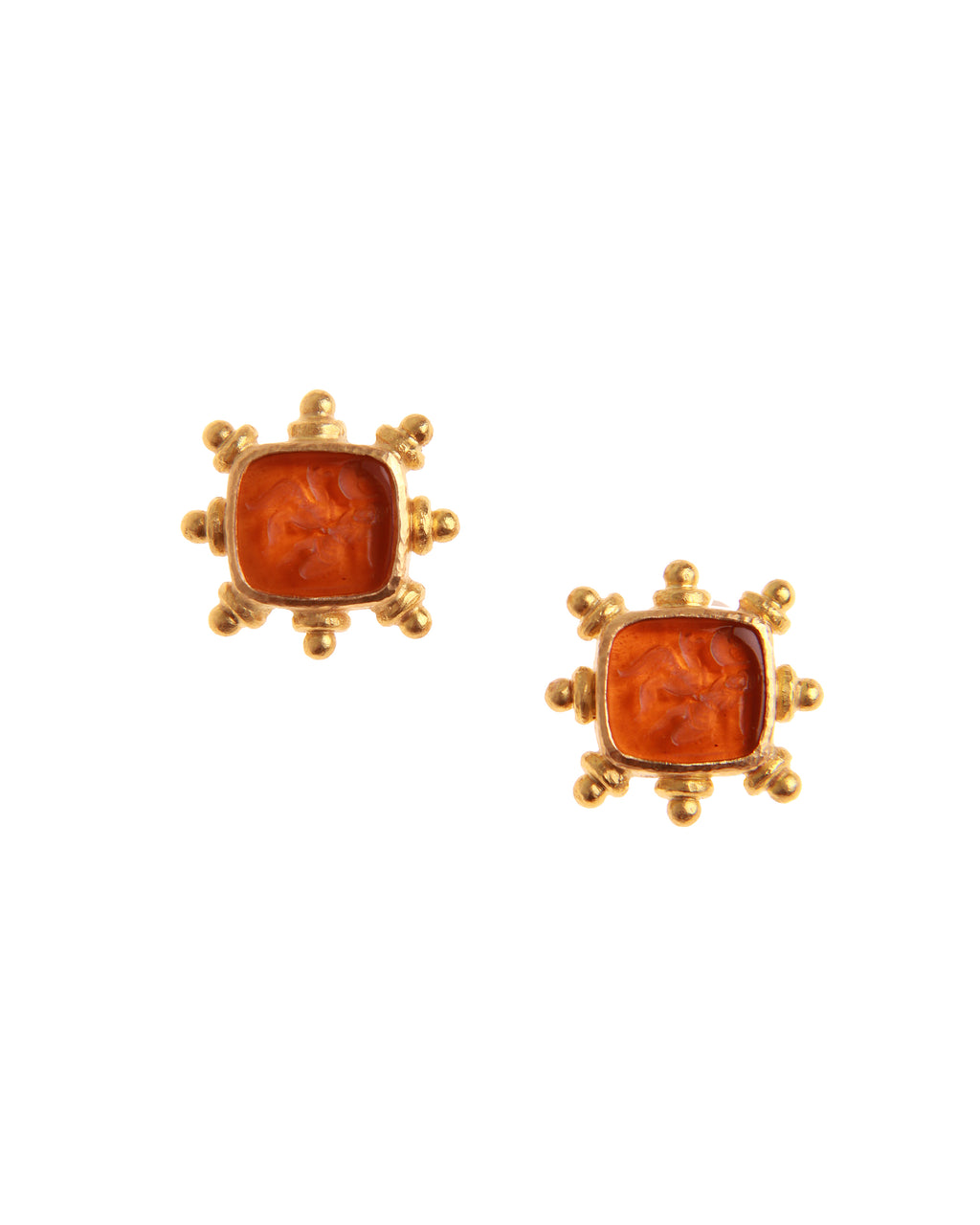 Amber 'Pegasus, Goddess and Moon' Earrings