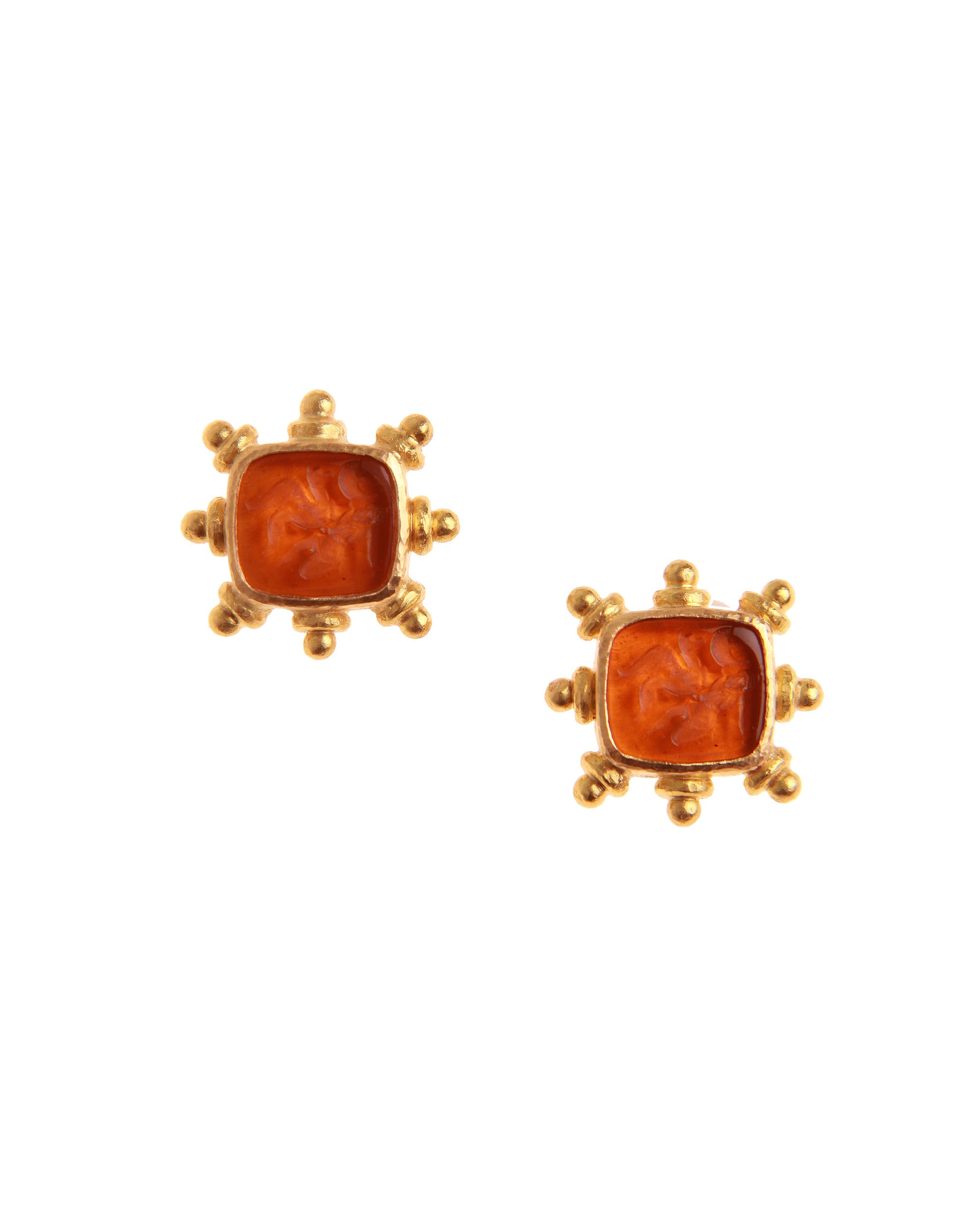 Amber 'Pegasus, Goddess and Moon' Earrings