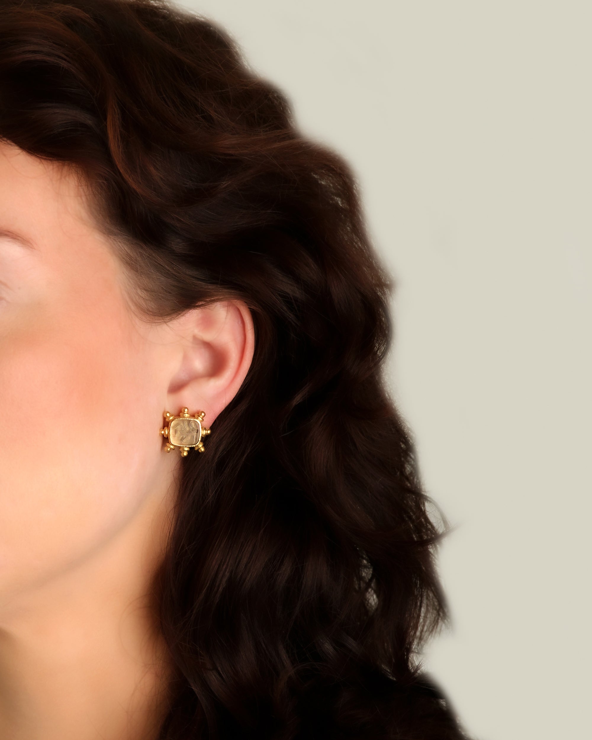 Bronze 'Pegasus, Goddess and Moon' Earrings