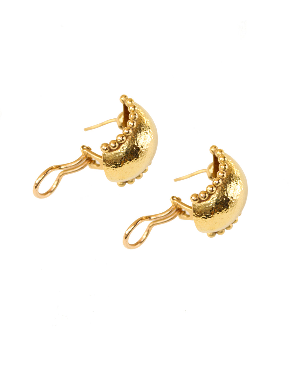 Hammered Gold 'Tivoli' Earrings
