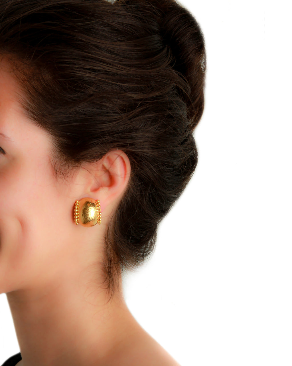 Hammered Gold 'Tivoli' Earrings