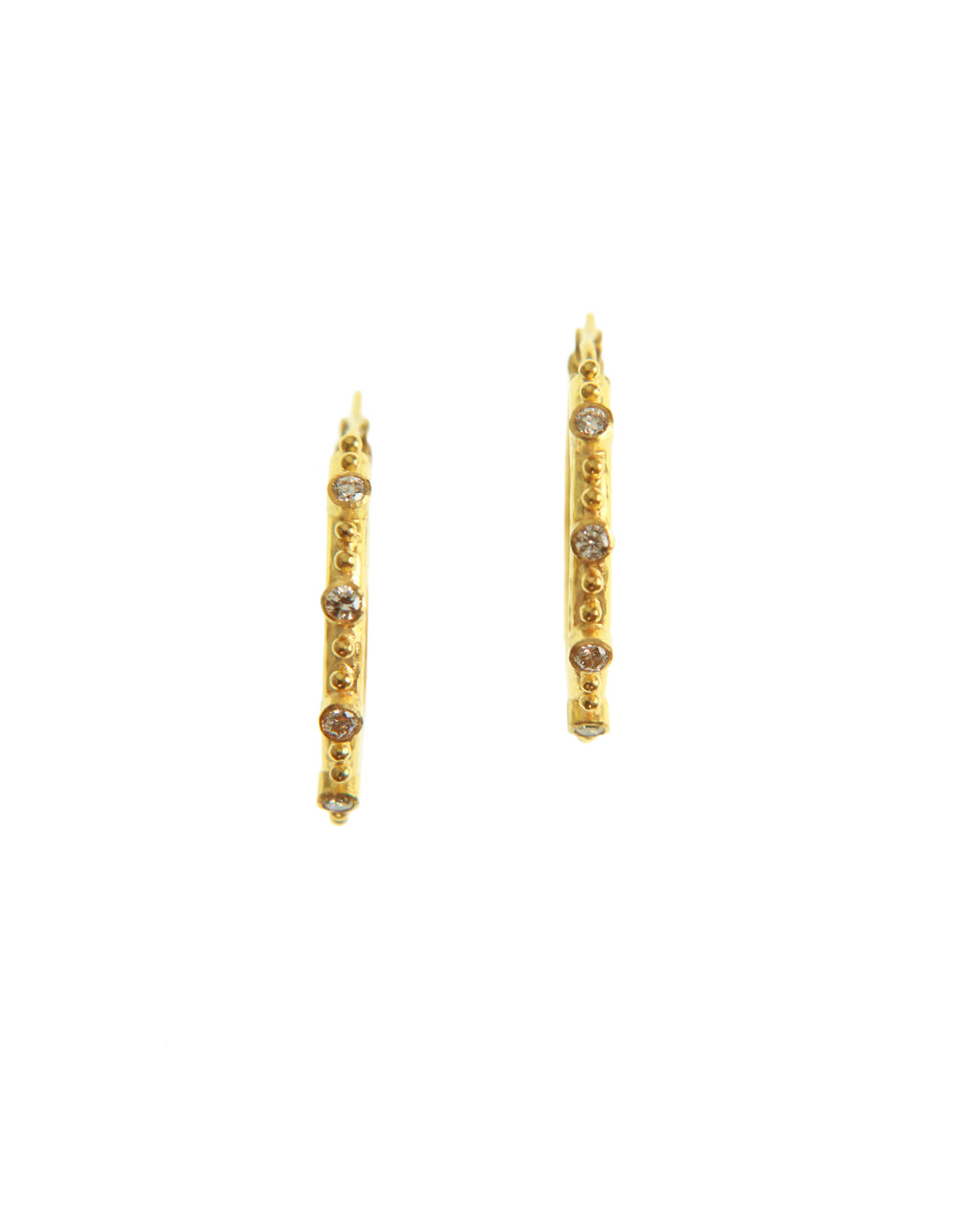 Giant Diamond Hoop Earrings