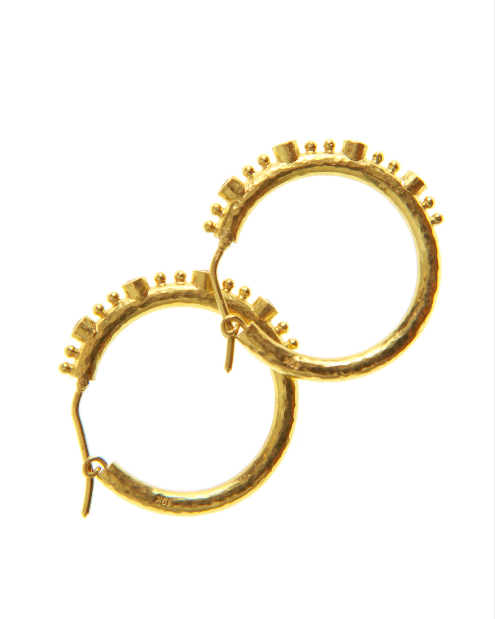 Giant Diamond Hoop Earrings