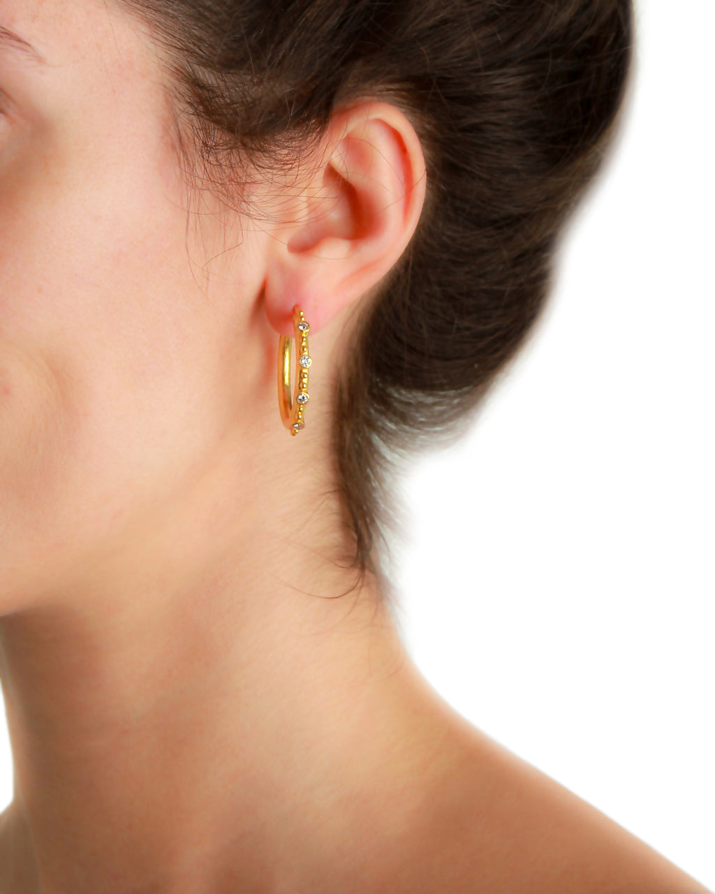 Giant Diamond Hoop Earrings