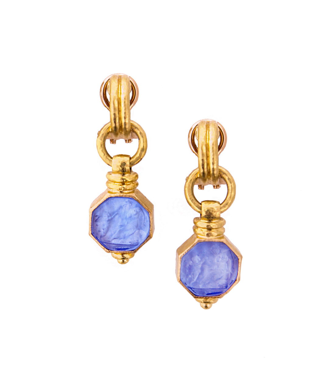 Cerulean 'Donna Putto' Drop Earrings