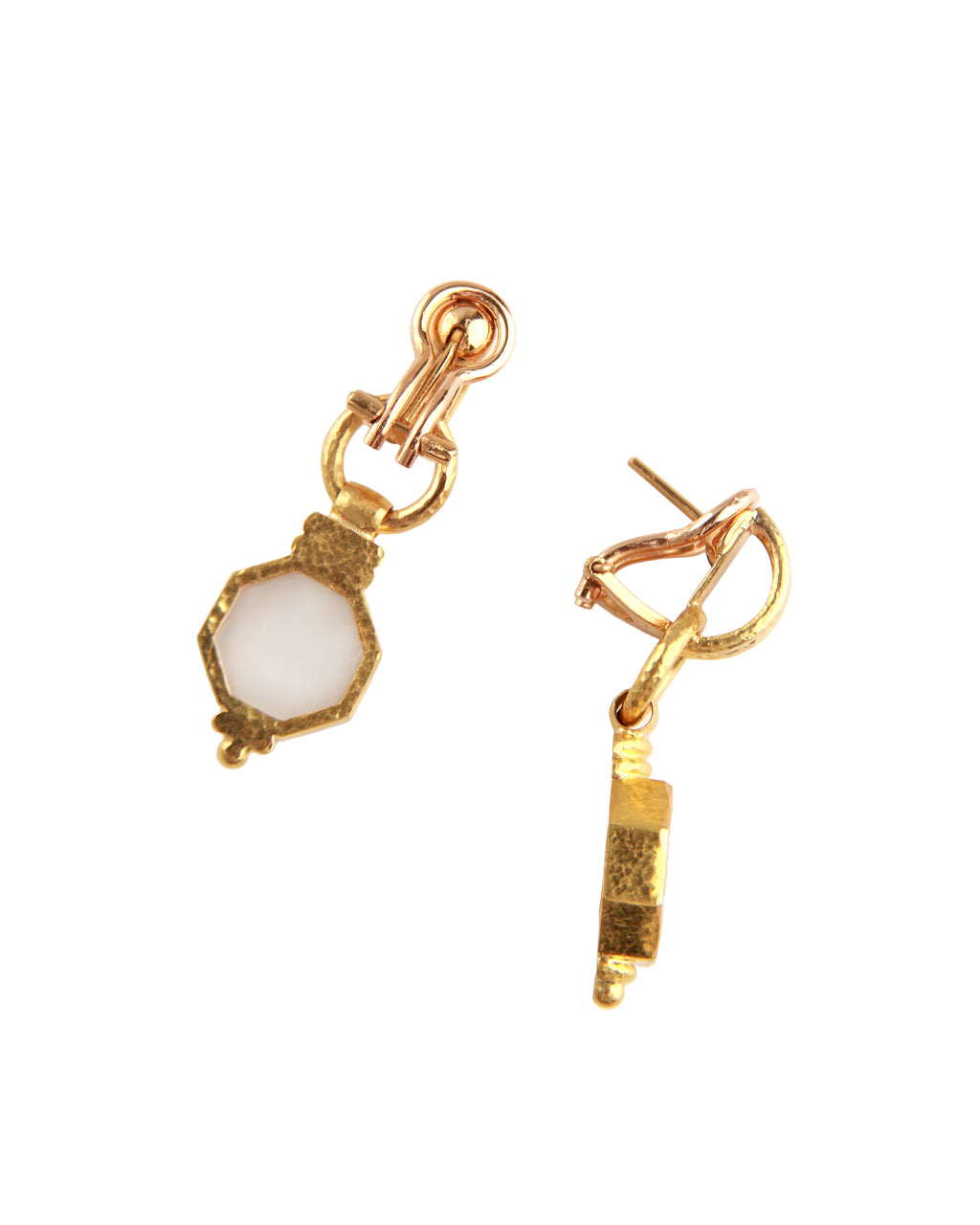 Light Aqua 'Donna Putto' Drop Earrings