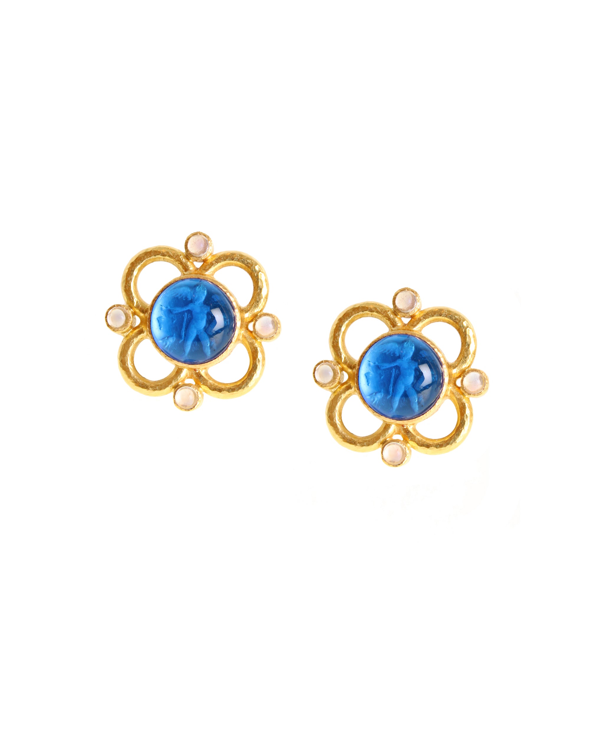 Peacock 'Cab Putto and Duck' Earrings
