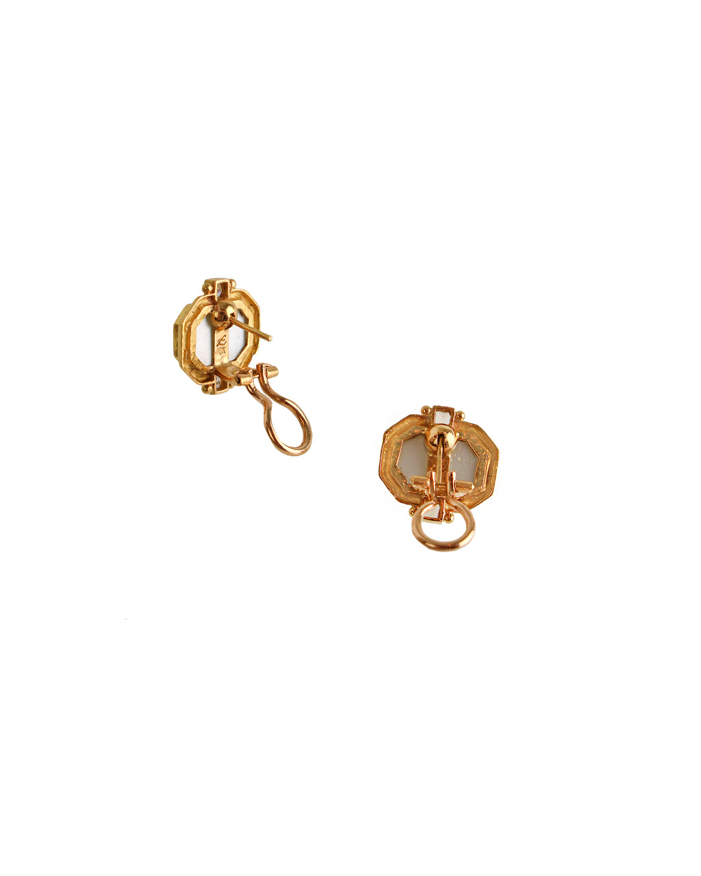 Peacock 'Cherub with Seahorse' Earrings