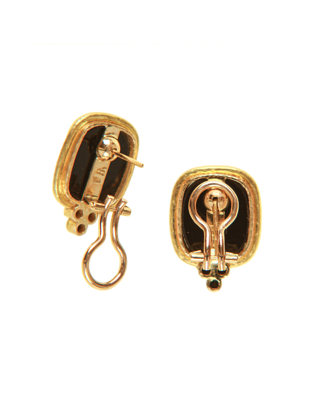 Black 'Horse and Philosopher' Earrings