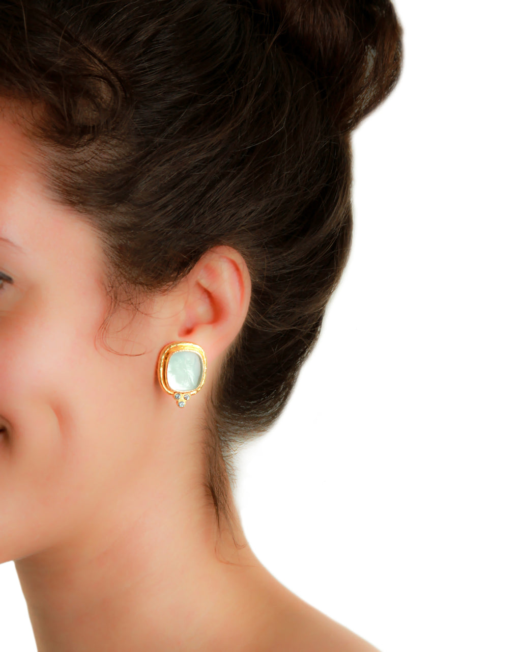 Black 'Horse and Philosopher' Earrings