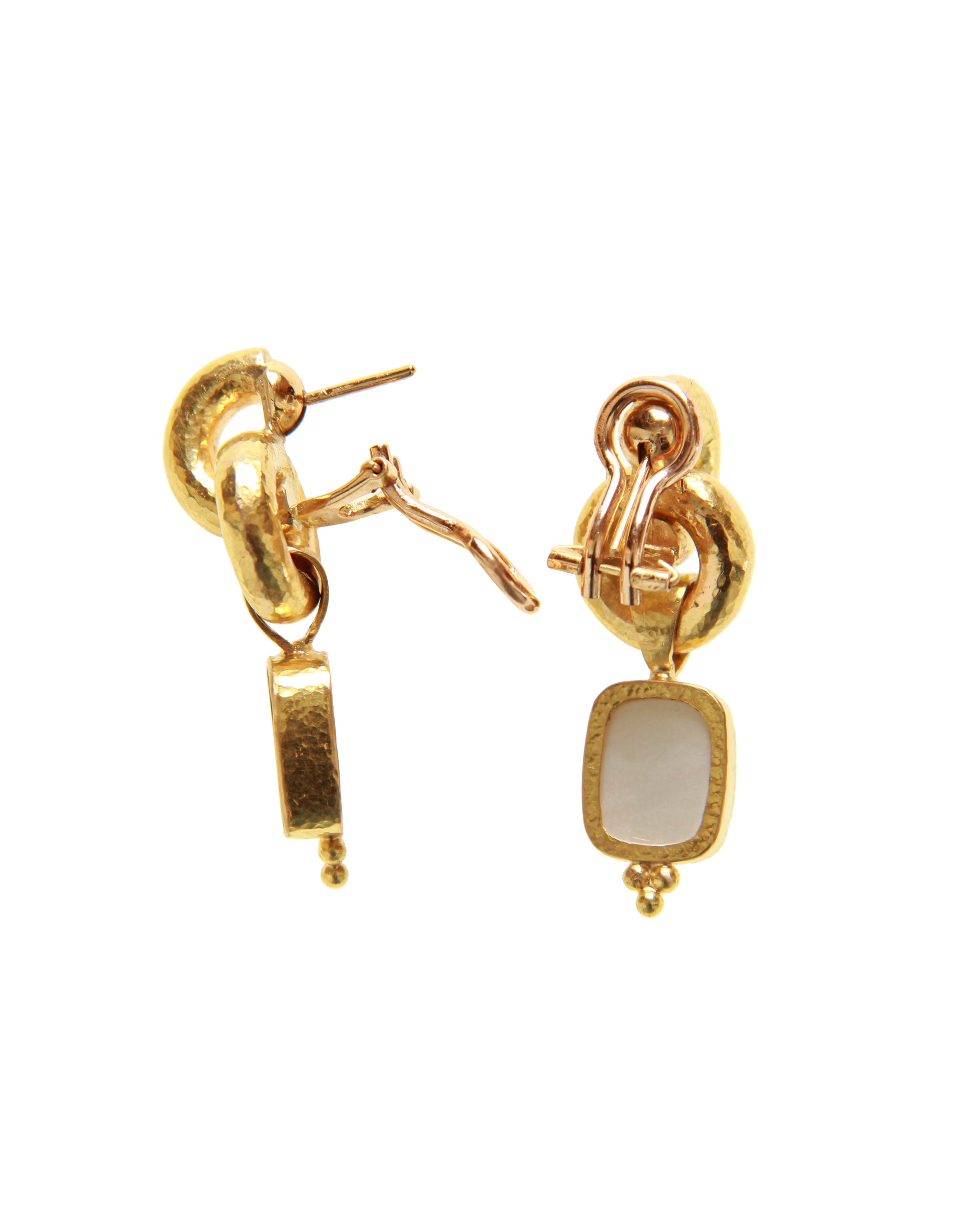 Smoke 'God and Pillar' Cheerio Drop Earrings