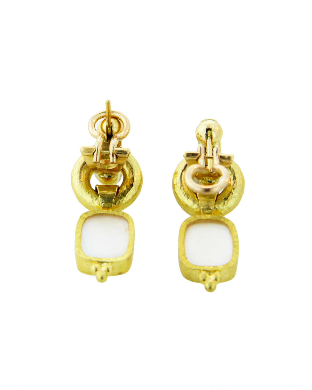 Amber 'God and Pillar' Cheerio Drop Earrings