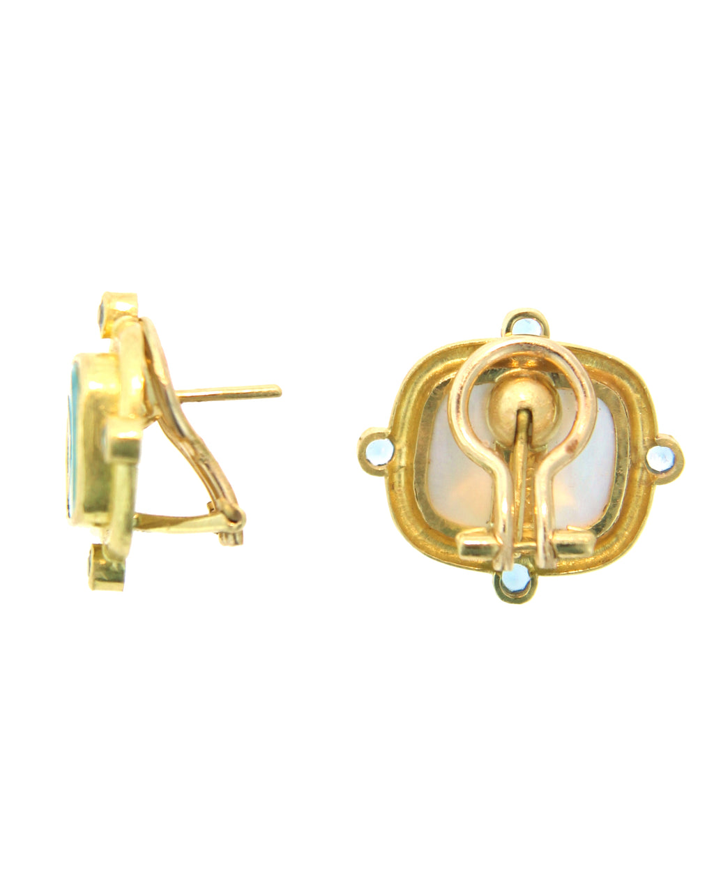 Light Aqua 'Butterfly' Earrings