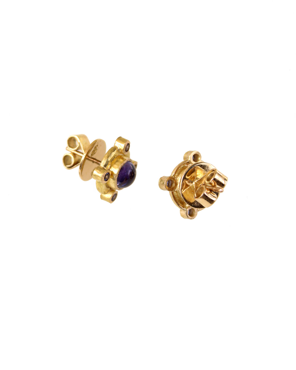 Iolite Stud Earrings