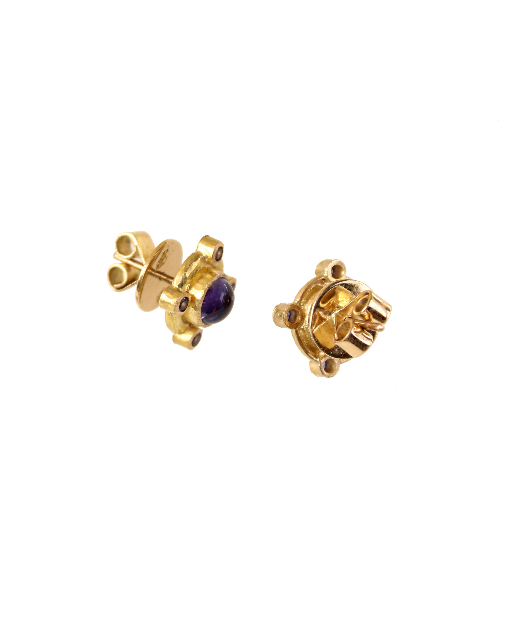 Iolite Stud Earrings