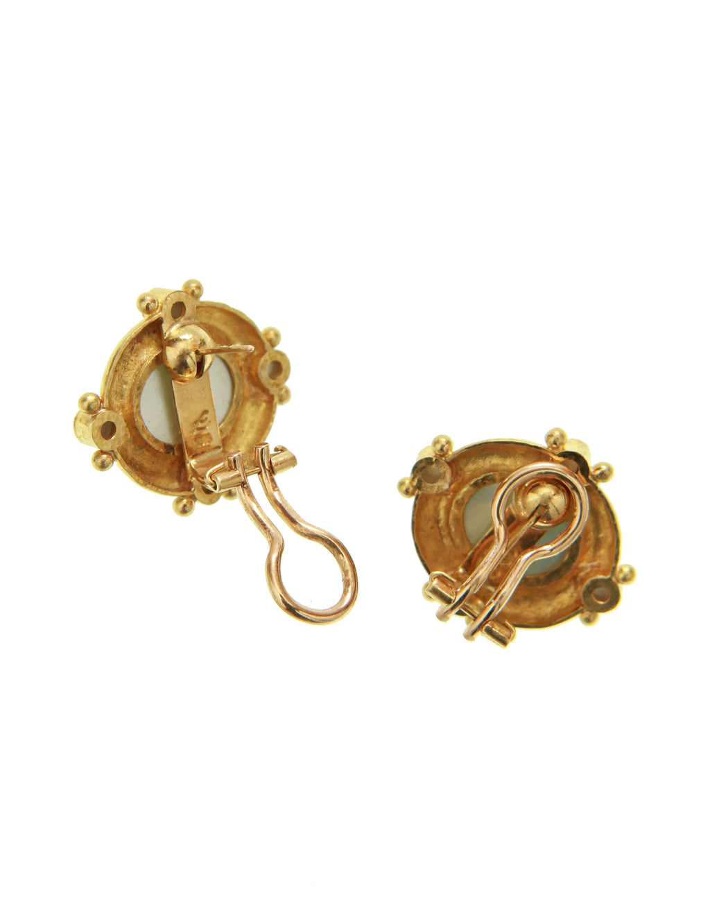 Amber 'Cabochon Quadriga' Earrings