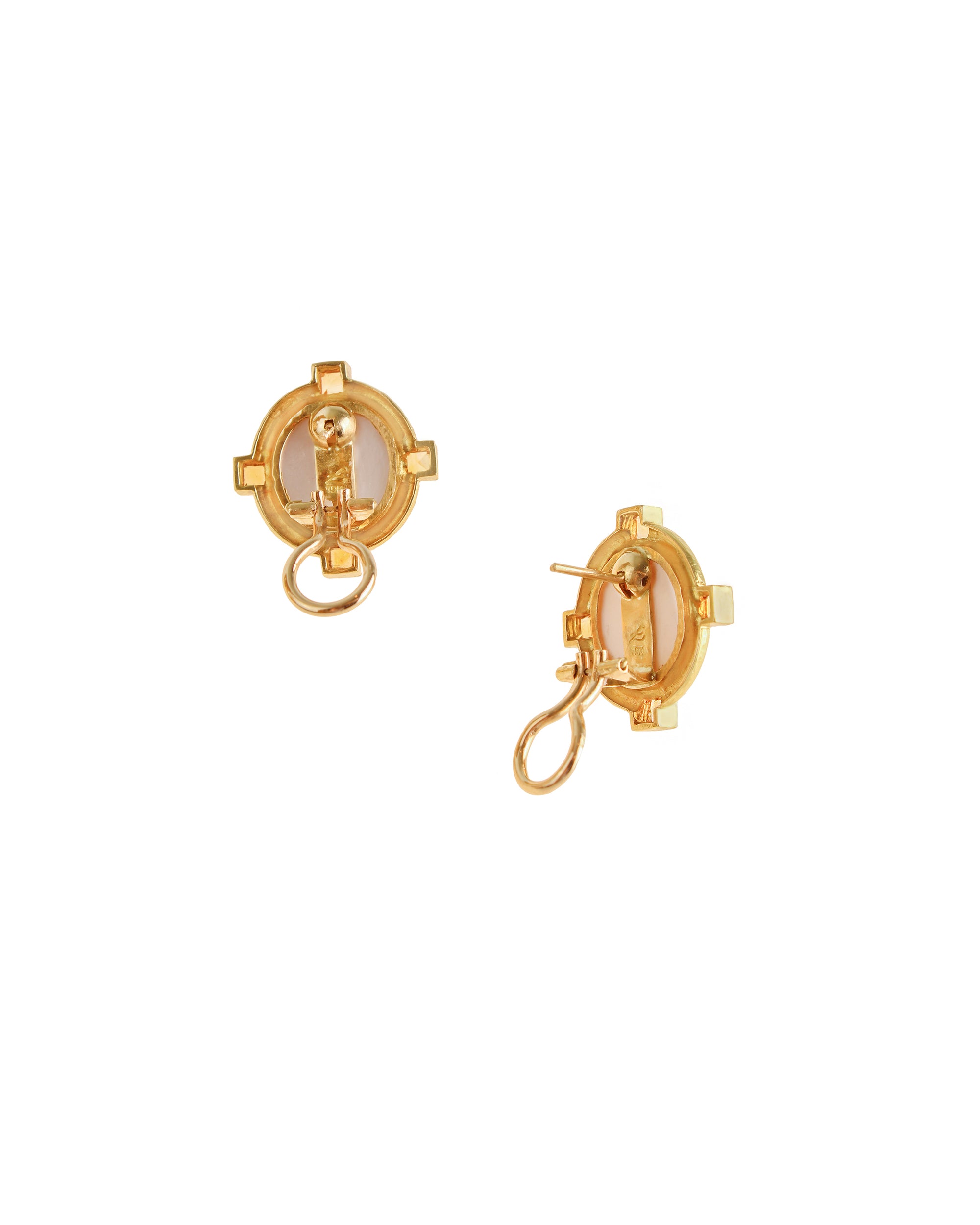 Light Amber 'Cab Boy and Bird' Earrings