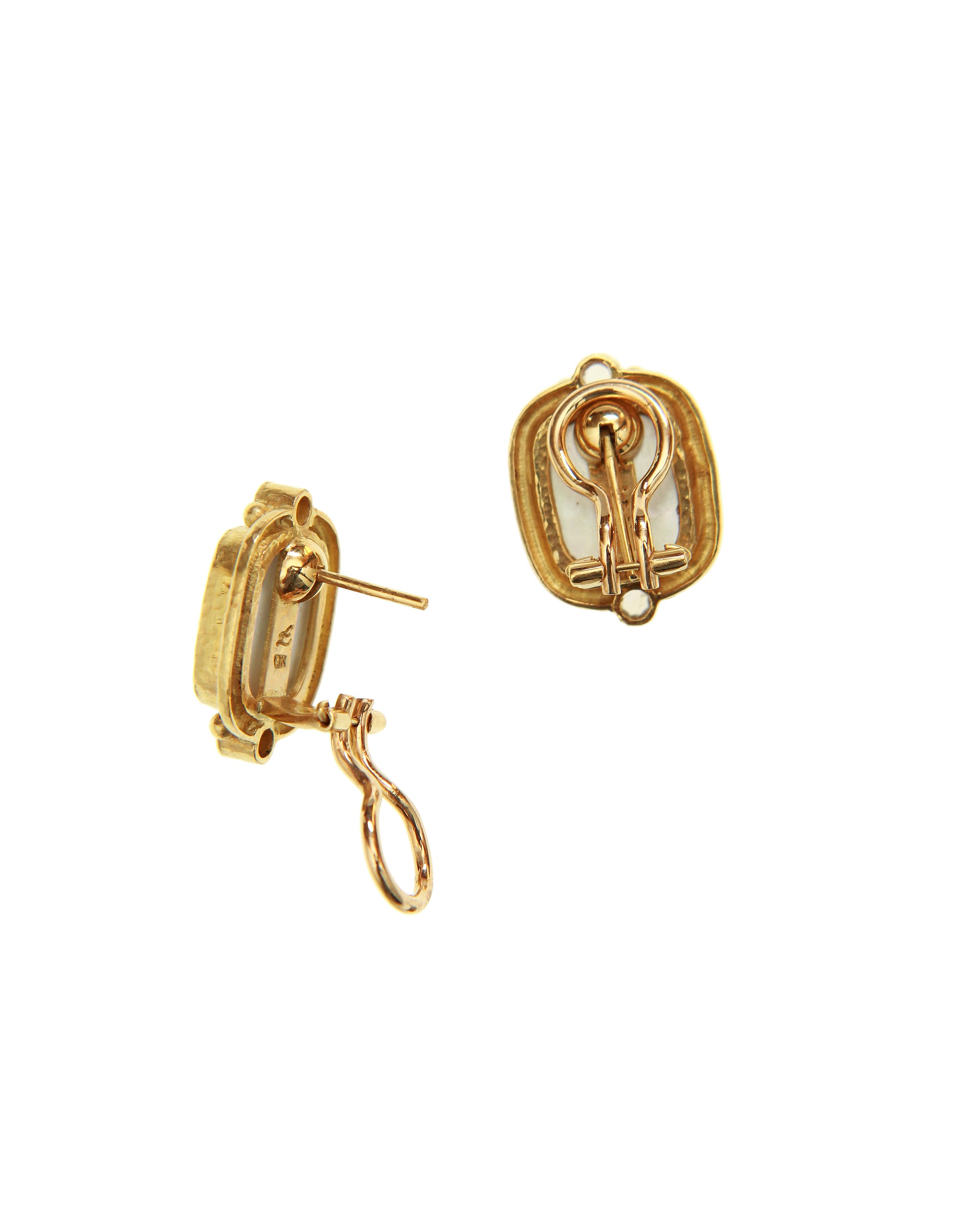 Lime 'Woman with Swan' Earrings