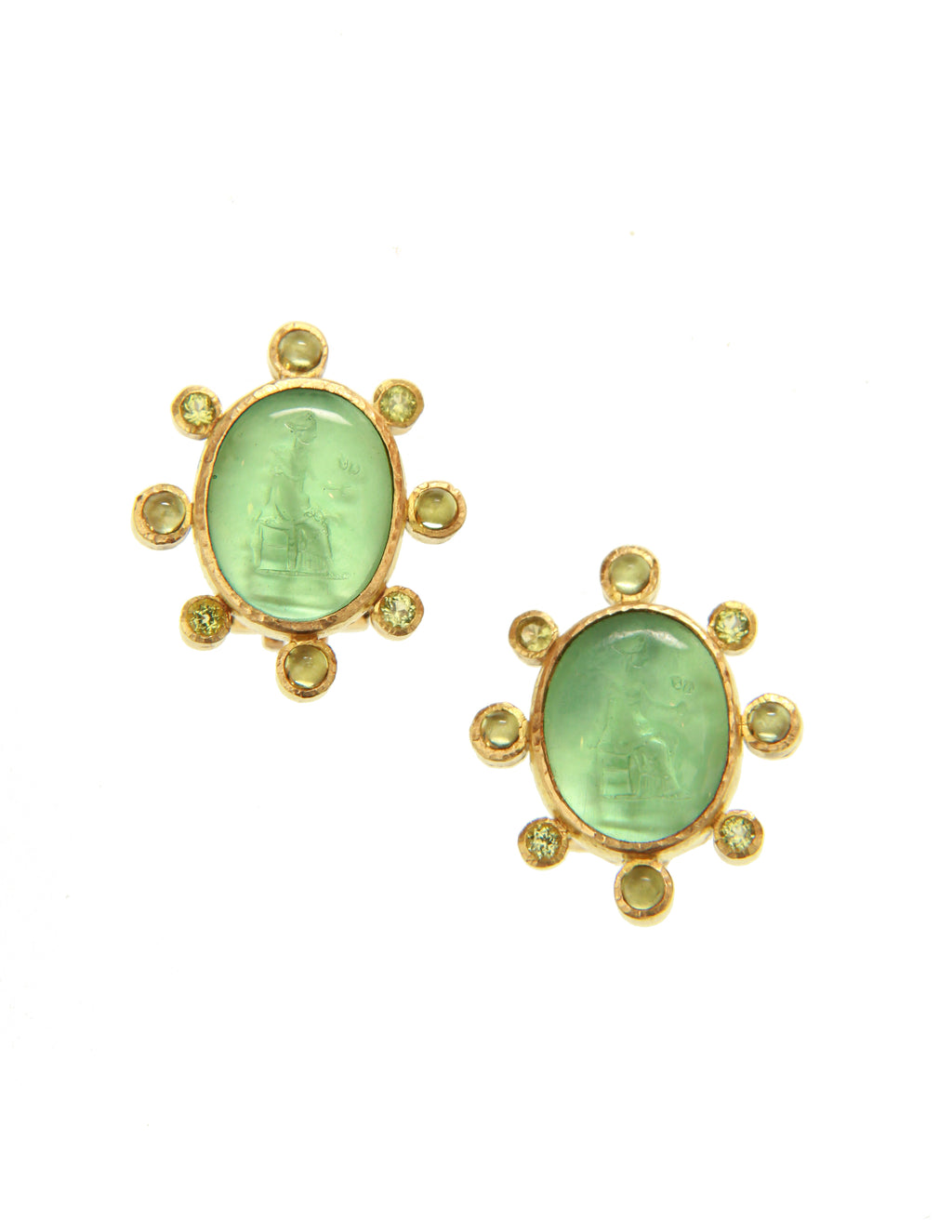 Nile 'Goddess with Wheat' Earrings