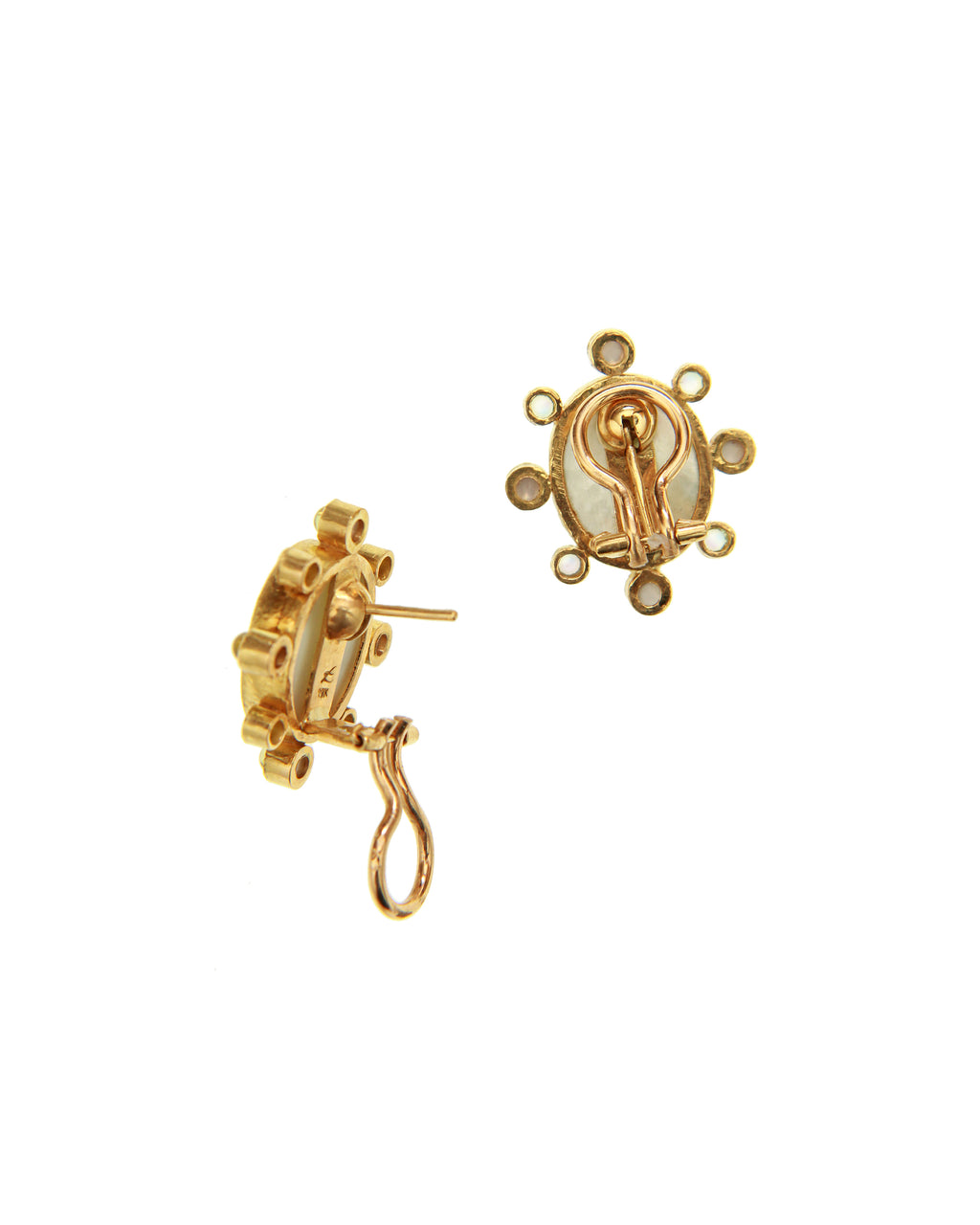 Peacock 'Goddess with Wheat' Earrings