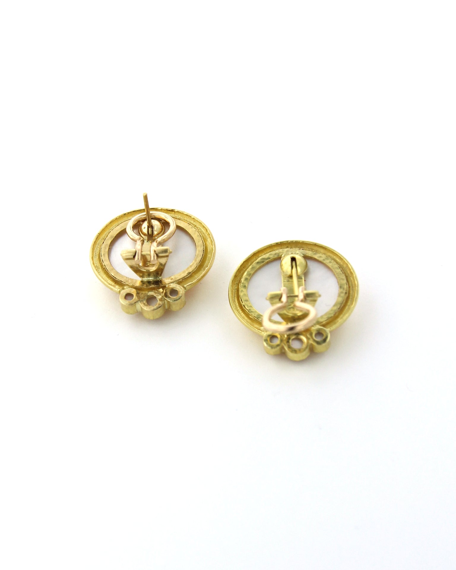 Light Amber 'Reverse Cabochon Goddess' Earring