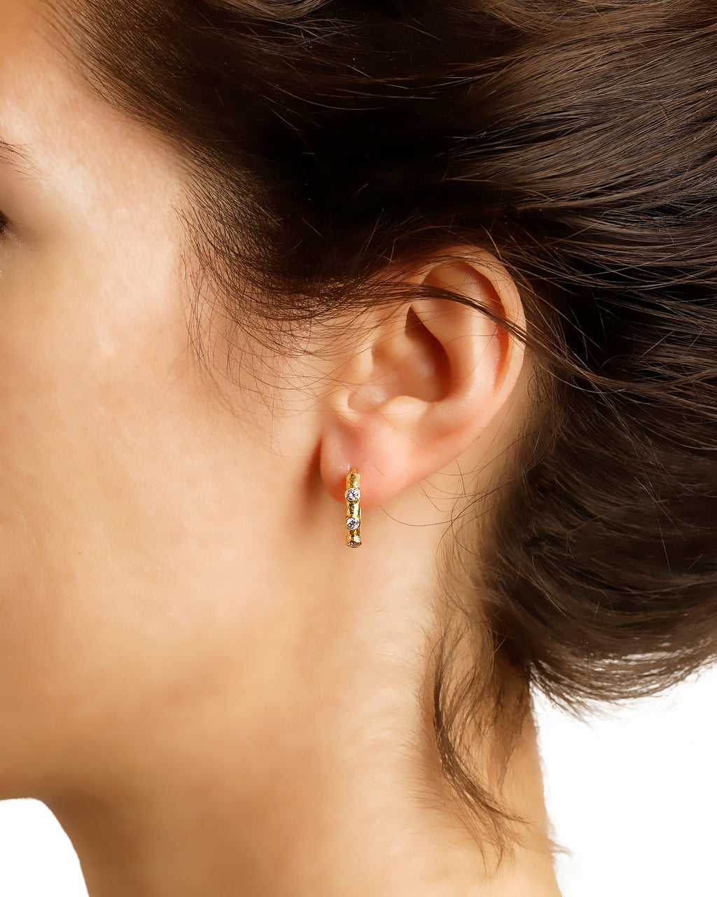 Big Baby Diamond Hoop