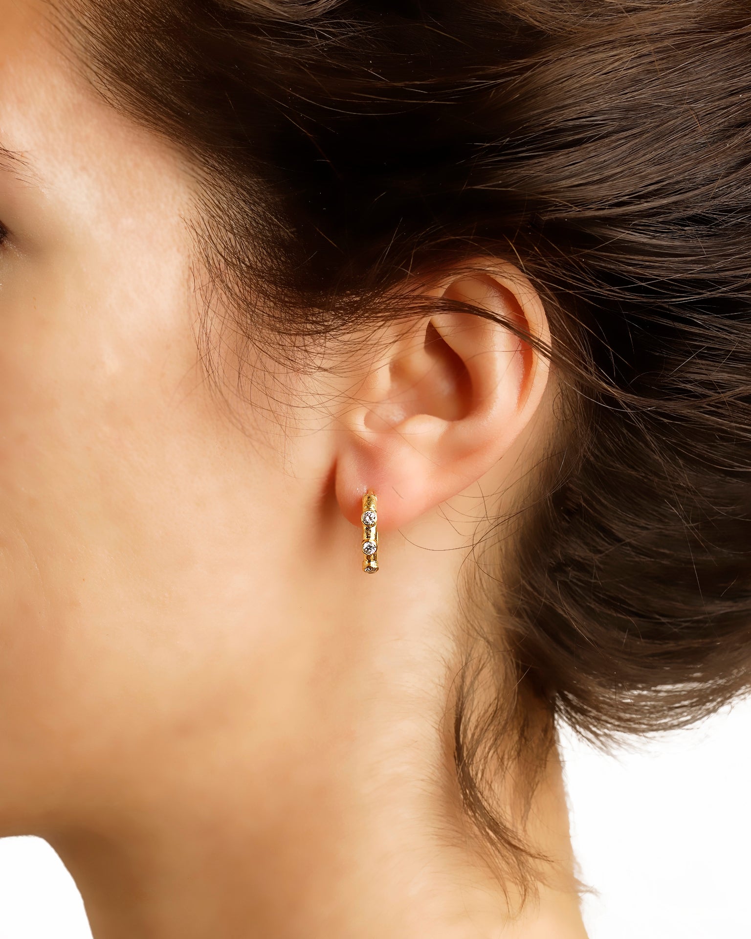 Big Baby Diamond Hoop