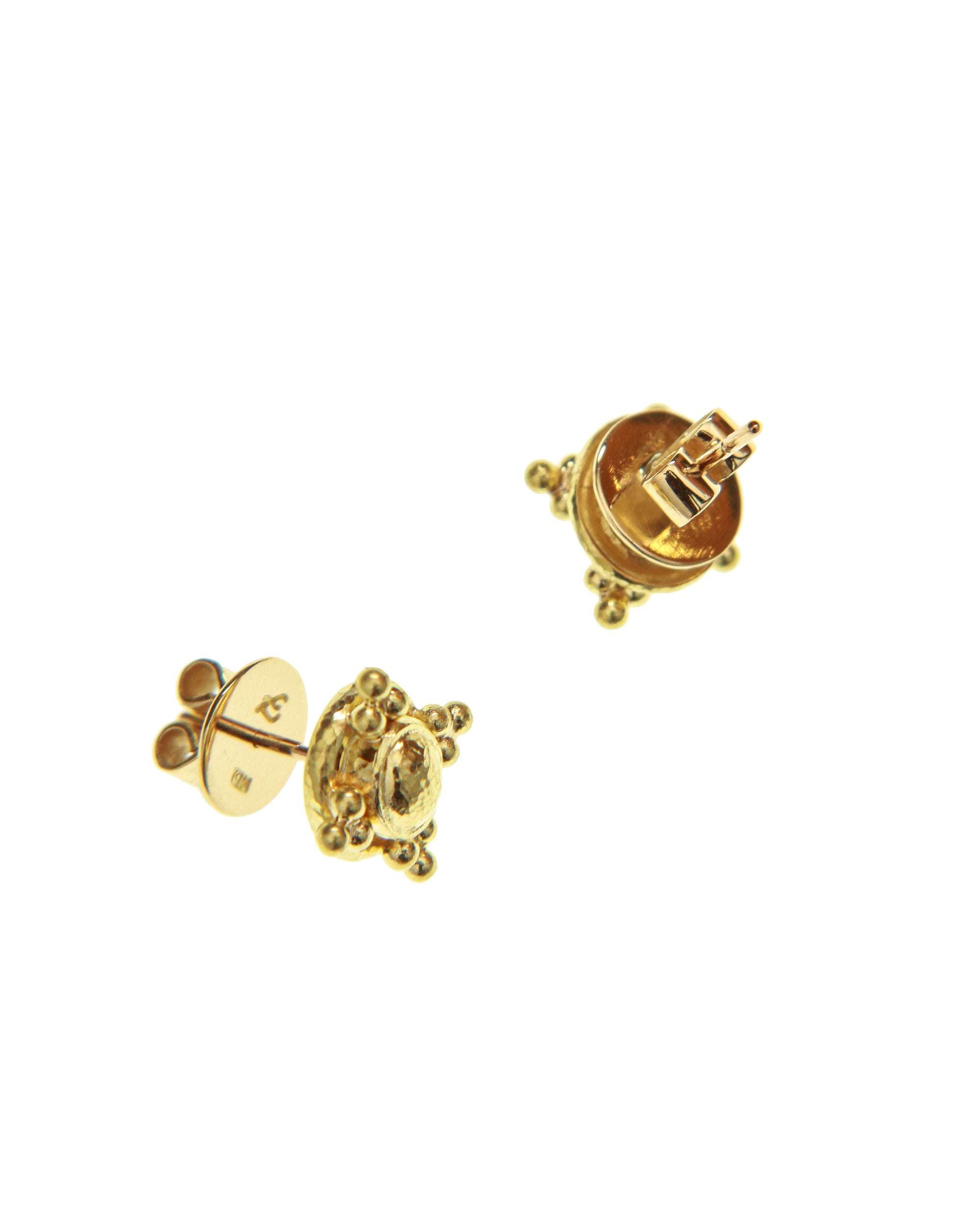 Gold Triad Stud Earring