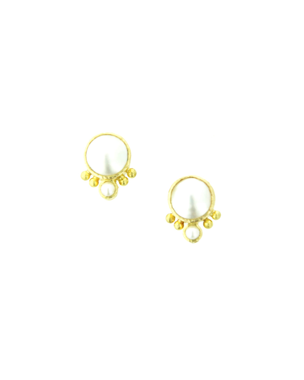 Mabe Pearl Stud Earrings
