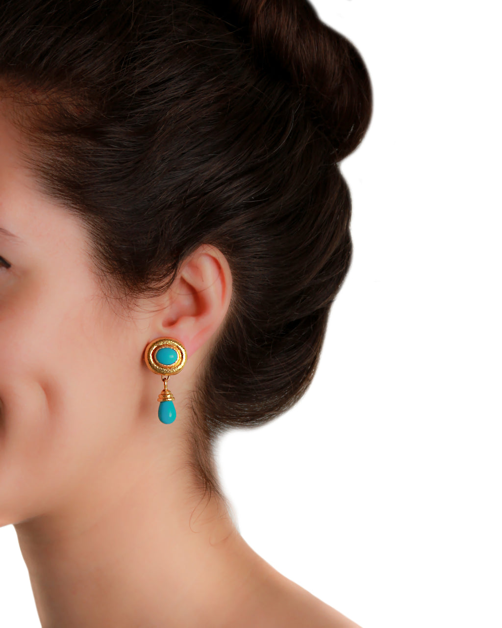Sleeping Beauty Turquoise Drop Earrings