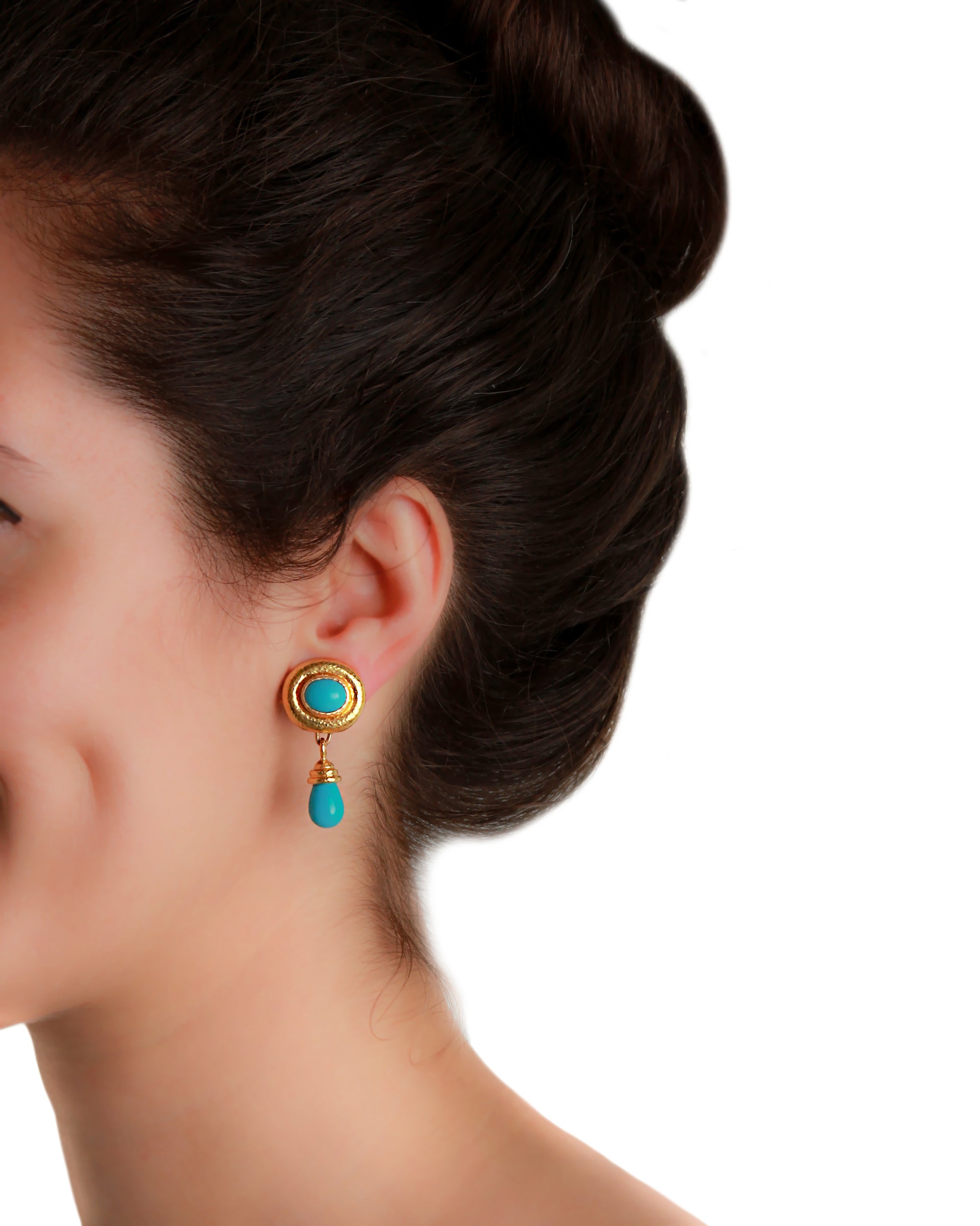 Sleeping Beauty Turquoise Drop Earrings