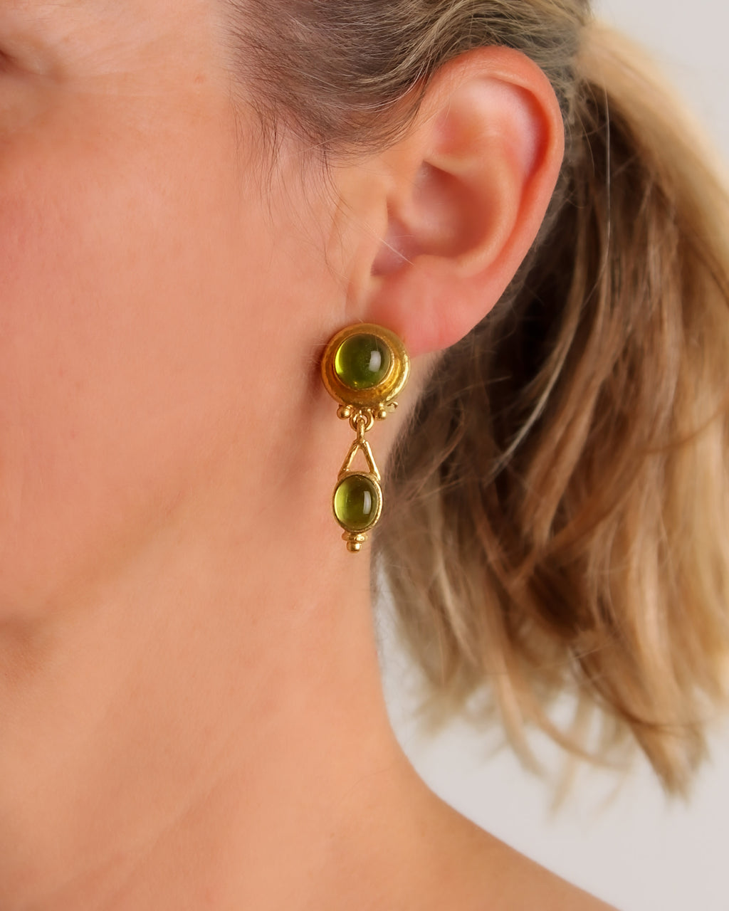 Peridot Drop Earrings