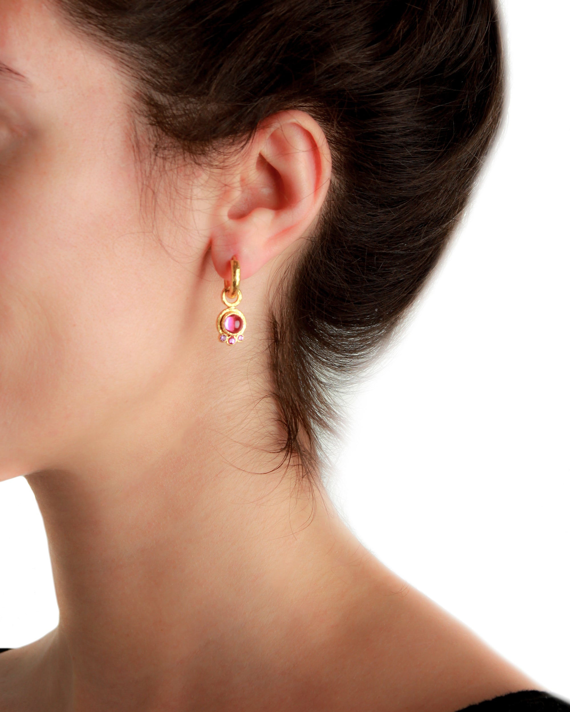 Pink Tourmaline Earring Charms