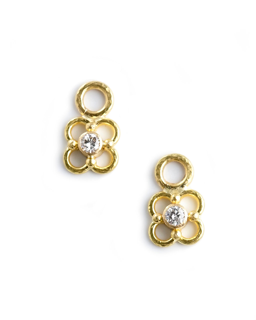 Diamond with Wire Arches Earring Charms