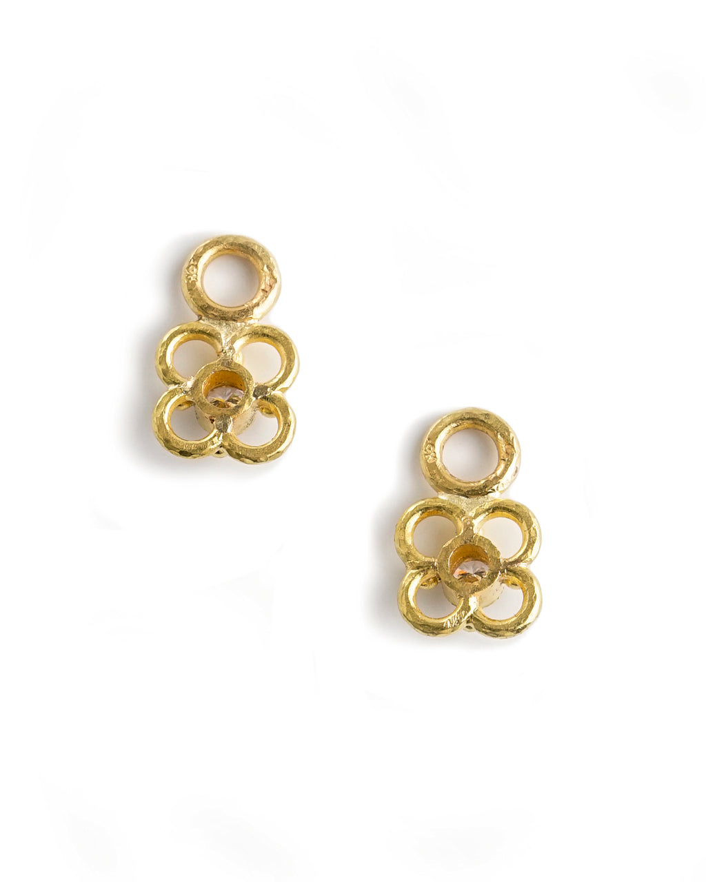 Diamond with Wire Arches Earring Charms