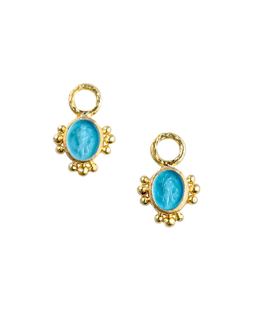 Swimming Pool 'Micro Angel & Dog' Earring Charms