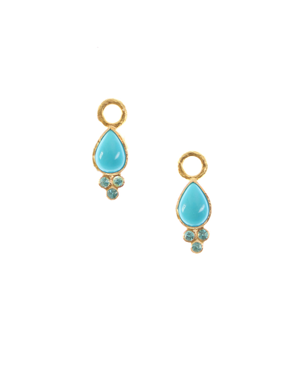 Sleeping Beauty Turquoise Earring Charms