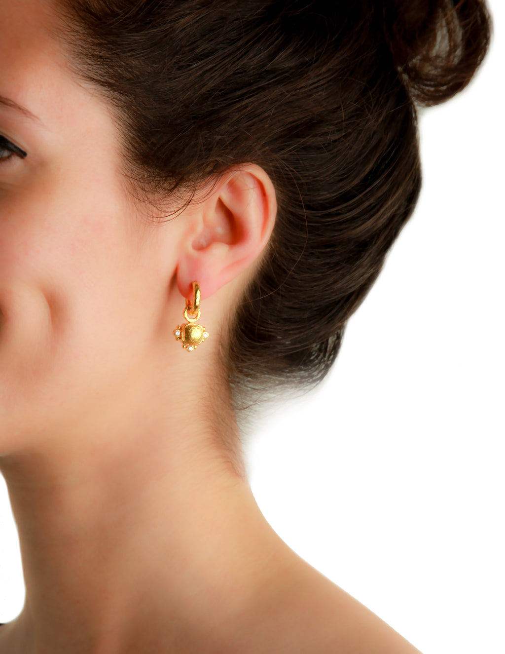 Gold and Diamond Earring Charms