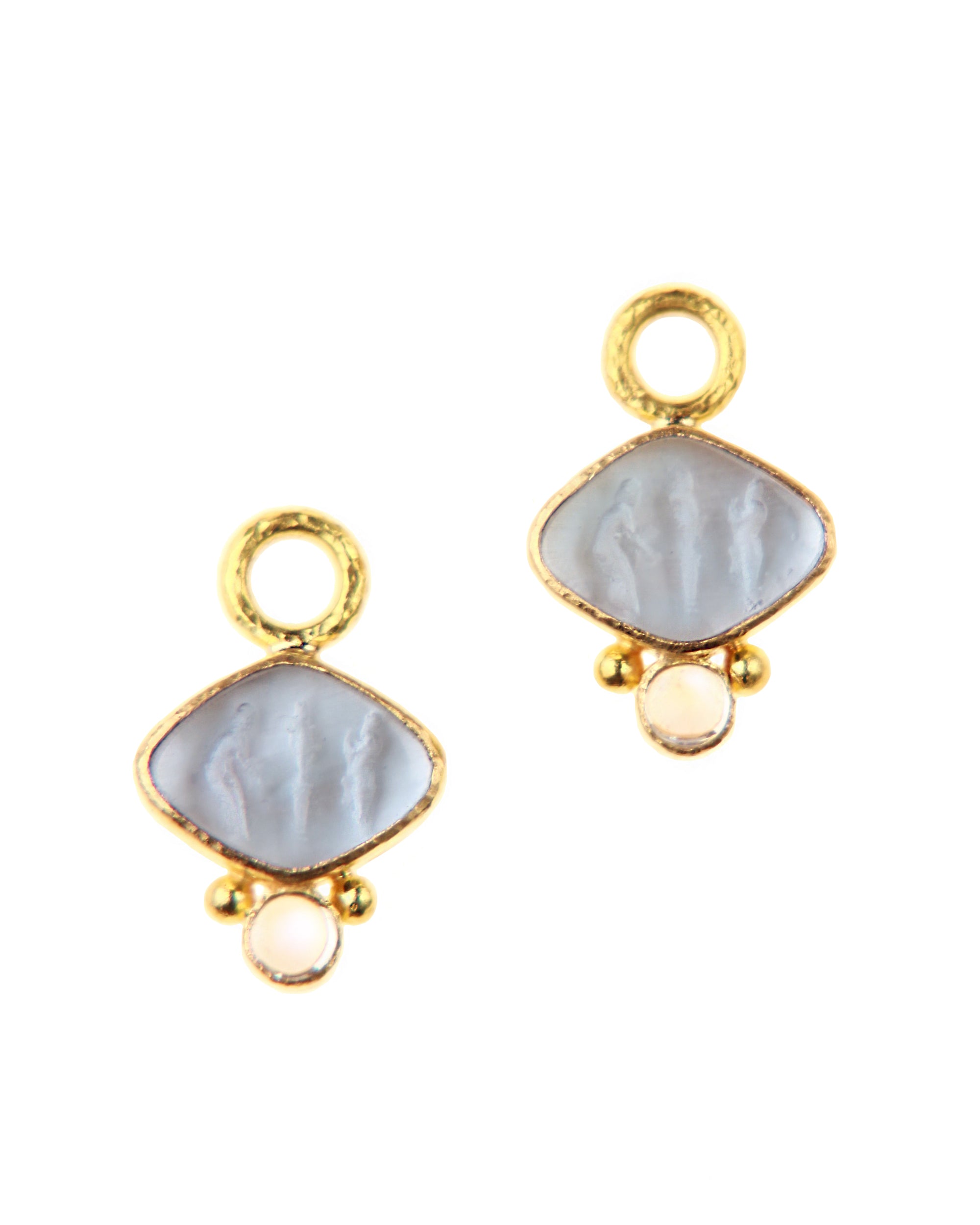 Cerulean 'Rombo' Earring Charms