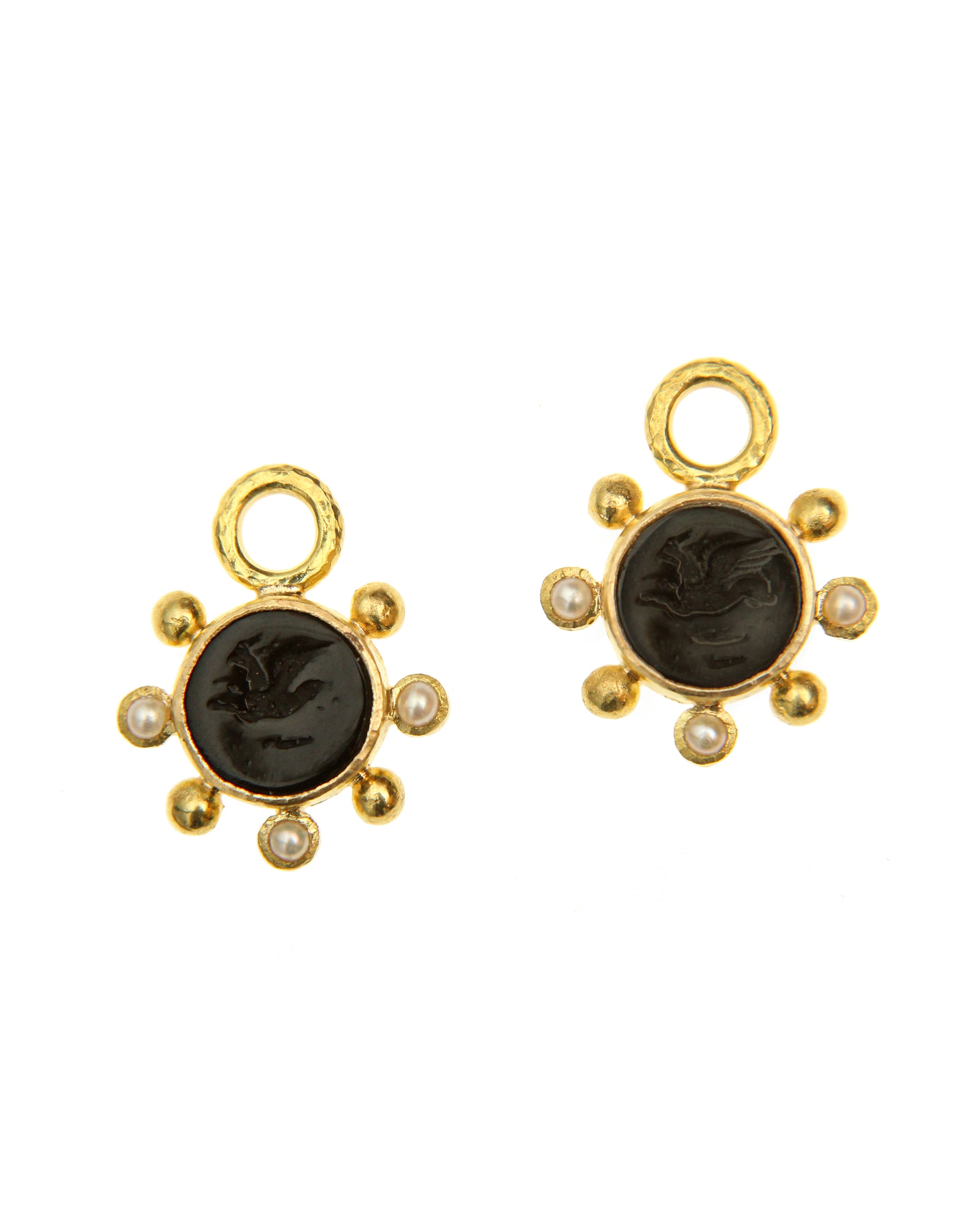 Black 'Tiny Griffin' Earring Charm
