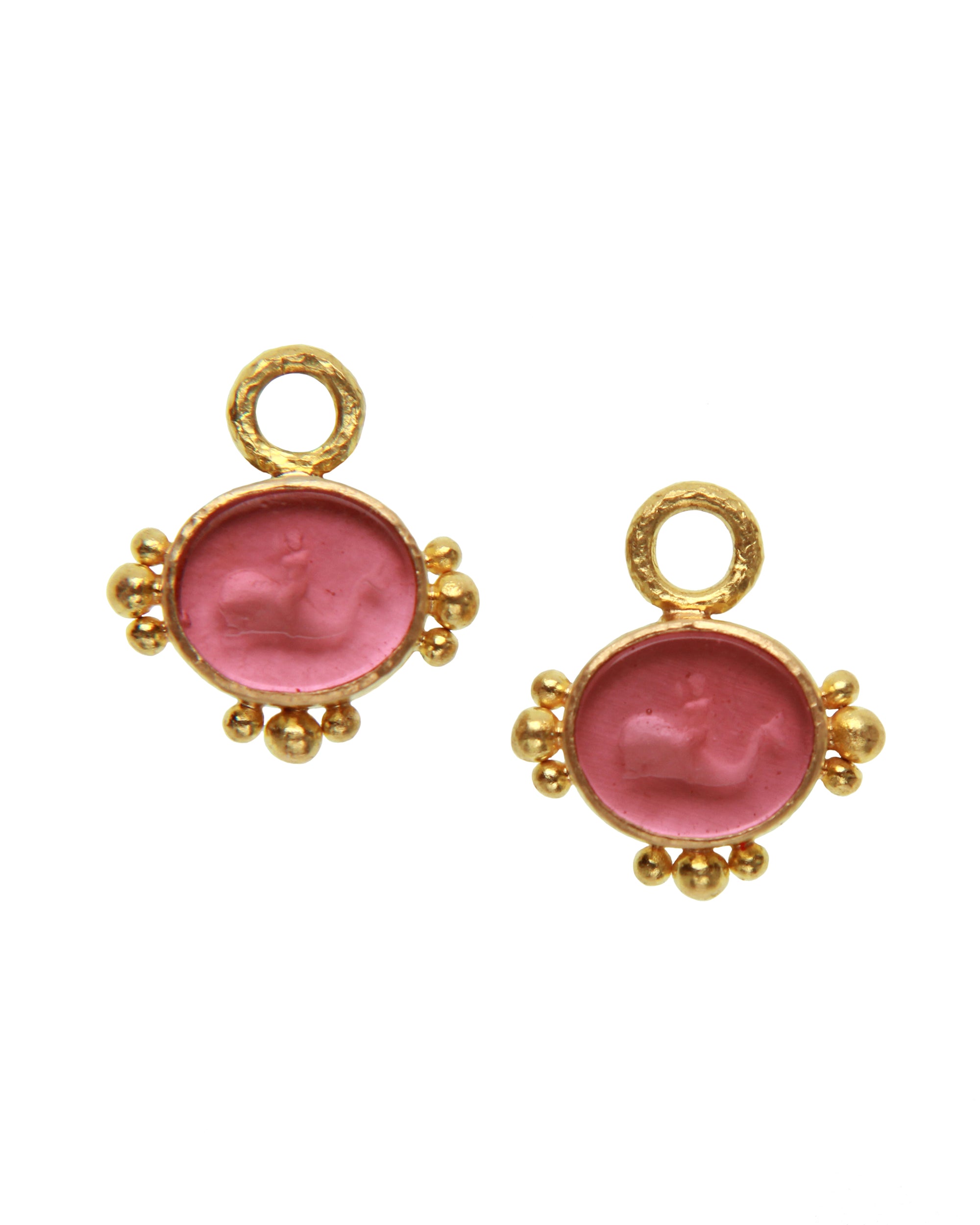 Pink 'Dolphin' Earring Charms