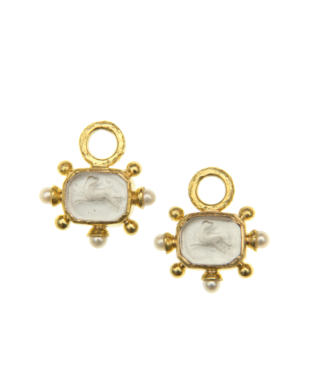 Crystal 'Chimera' and Pearl Earring Charms