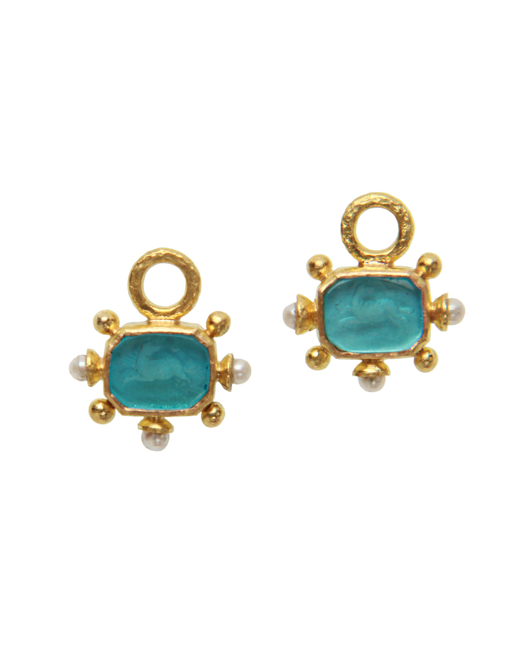 Swimming Pool 'Chimera' and Pearl Earring Charms
