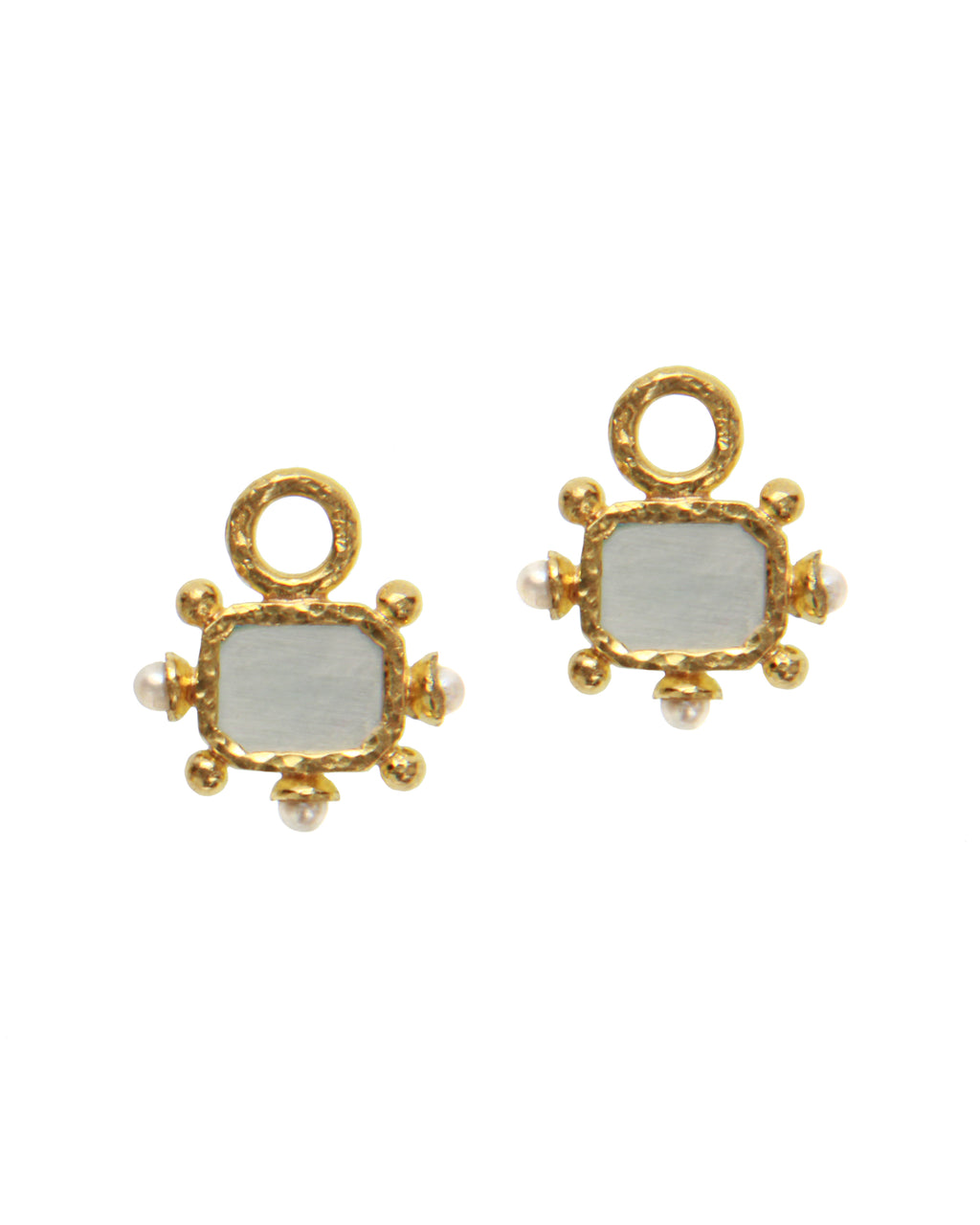 Swimming Pool 'Chimera' and Pearl Earring Charms