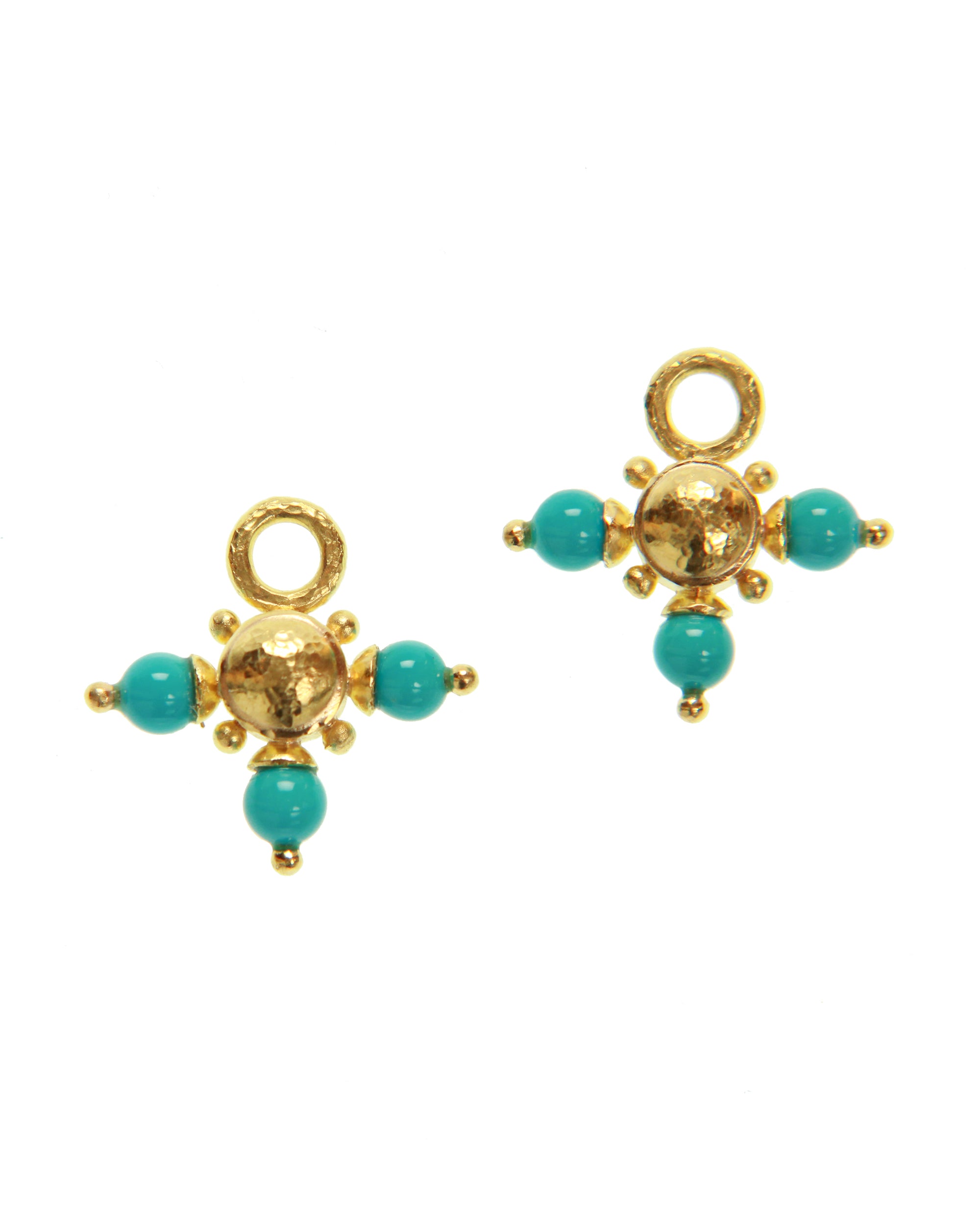 Sleeping Beauty Turquoise Earring Charms