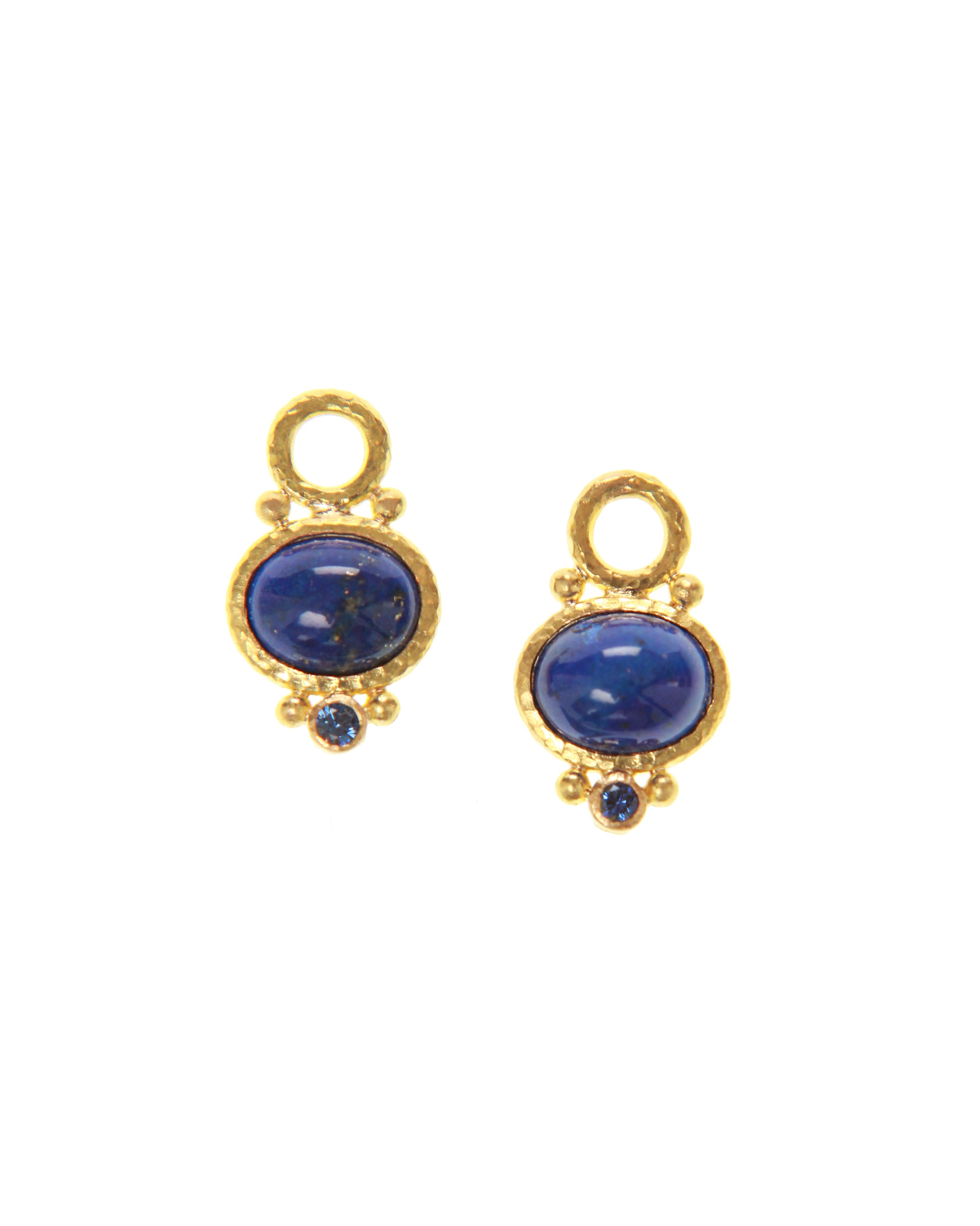 Lapis and Blue Sapphire Earring Charms