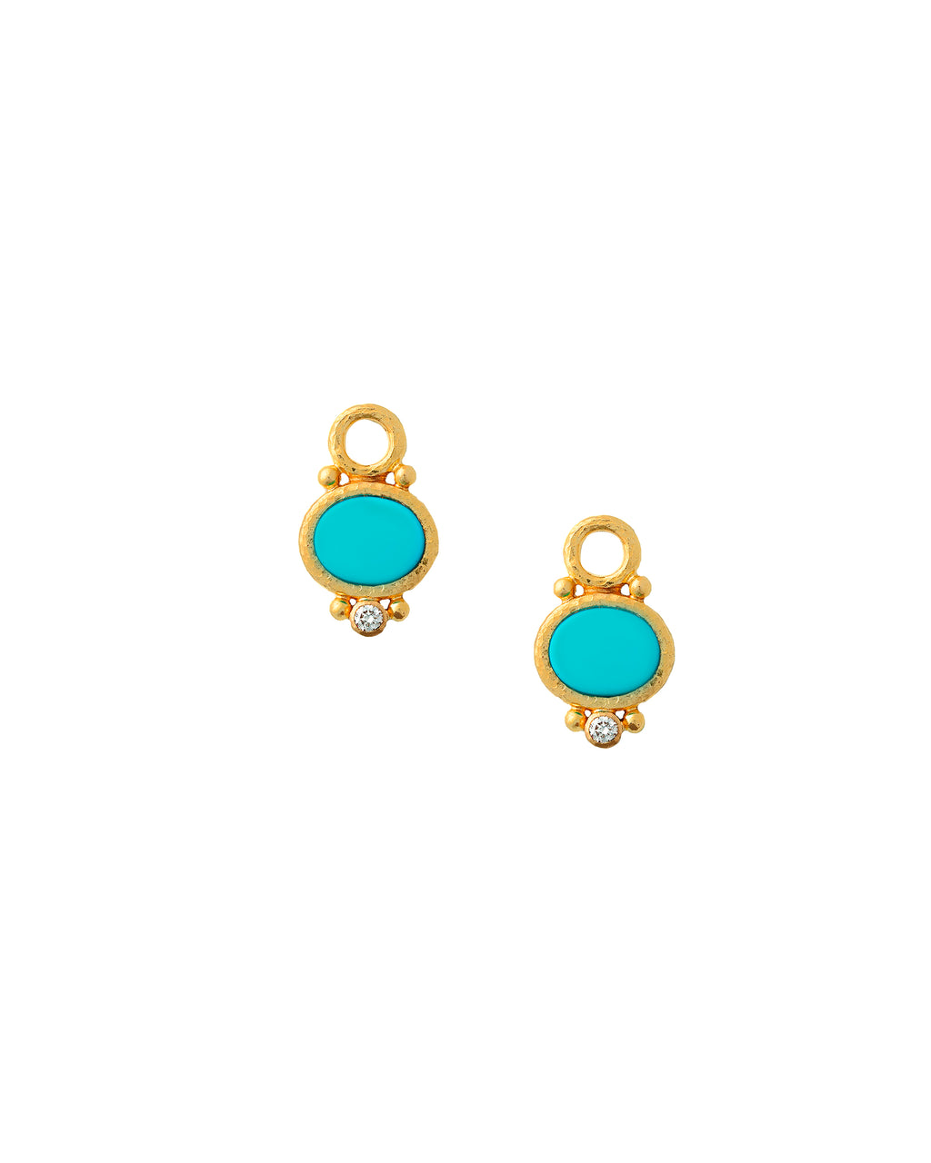 Sleeping Beauty Turquoise Earring Charms