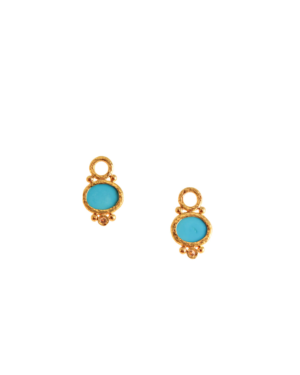 Sleeping Beauty Turquoise Earring Charms